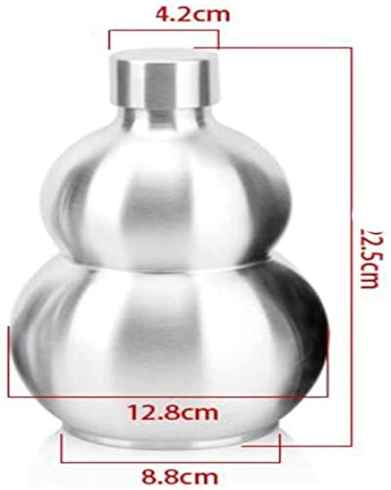Amazon | ひょうたん 水筒 スキットル チタン 水筒、250 Ml、500